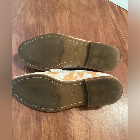 Sam Edelman Penny Loafers Women's Size 7 Birch Natural Ivory Brahma Cow Hair - Picture 4 of 6